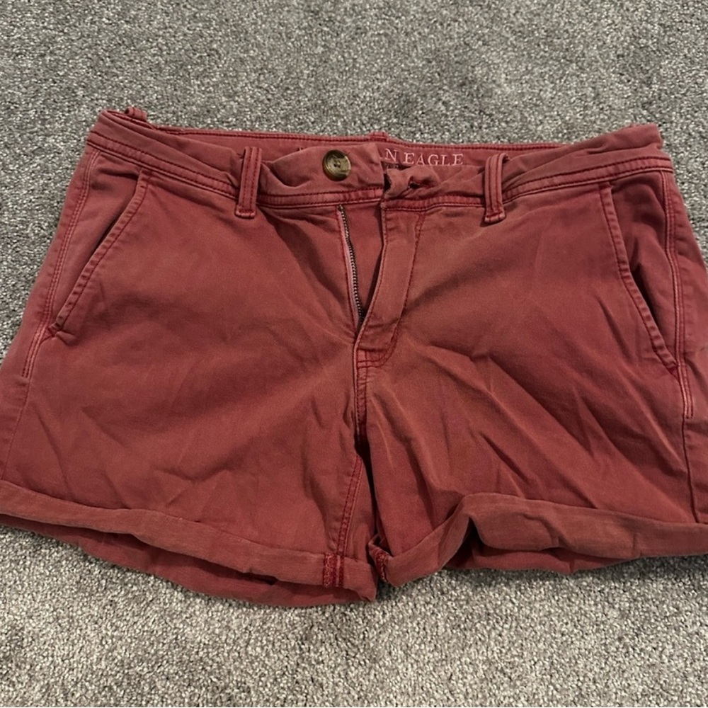 American Eagle Outfitters Red High Waist Shorts